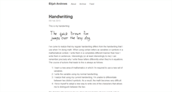 Desktop Screenshot of elijahandrews.com